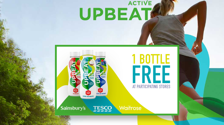 Active Upbeat free protein drink bottle